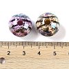 UV Plating Rainbow Iridescent Opaque Acrylic Beads MACR-K361-02C-3