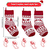 3Pcs 3 Styles Wool Yarn Knitted Hanging Christmas Stockings FEPA-SP0001-04A-2