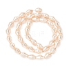 Electroplate Opaque Glass Imitation Pearl Bead Strands EGLA-H113-05B-2