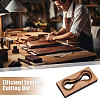 Rectangle Wooden & Carbon Steel Leather Die Cutting Mold DIY-WH0622-220-6