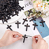 100Pcs 10 Styles Wooden Pendants WOOD-GA0001-93B-3
