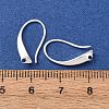 Brass Earring Hooks KK-G604-03S-3