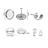 DIY 50Pairs Flat Round Earring Making Kits DIY-YW0001-90P-2