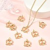 SHEGRACE Brass Micro Pave Cubic Zirconia Pendants XGRQ3P054-623G-5