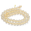 Natural Lemon Quartz(Heated) Beads Strands G-K365-F02-8mm-3
