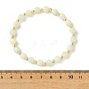 Natural White Moonstone & Synthetic Hematite Non-magnetic Beaded Stretch Bracelets for Women BJEW-JB13940-01-4