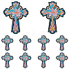 10Pcs Computerized Embroidery Cloth Self Adhesive Patches DIY-GF0011-73A-7