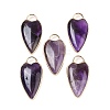 Natural Amethyst Pendants G-G193-02G-04-1