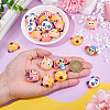 30Pcs 6 Styles Animal Theme Opaque Resin Cabochos RESI-TA0005-21-6