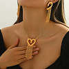 Elegant Zinc Alloy Hollow Heart Tassel Jewelry Set for Women HX7925-3