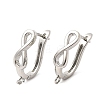 Infinity Brass Hoop Earring Findings KK-A289-10P-1