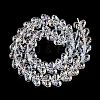 Transparent Electroplate Glass Beads Strands EGLA-N012-15-2