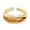 Rack Plating Brass Open Cuff Ring Settings KK-Z071-05G-2