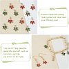 24Pcs 2 Colors Brass Cubic Zirconia Charms KK-FH0004-25-4