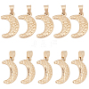 10Pcs 304 Stainless Steel Pendants STAS-UN0028-72-1
