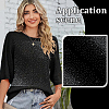 14Pcs Glass Rhinestone HTV Transfer Vinyl Sheets DIY-FG0010-29C-5