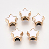 UV Plating Acrylic European Beads OACR-T005-91KC-0M-3