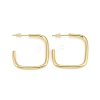 Rack Plating Brass Square Shape Stud Earrings EJEW-C014-03G-1