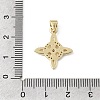 Brass Micro Pave Clear Cubic Zirconia Pendants KK-E799-06D-G-3