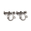 316 Surgical Stainless Steel Clip-on Earring Findings X-STAS-H240-45P-1
