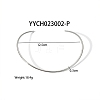 Simple 304 Stainless Steel Round Cuff Choker Necklaces Fashion Jewelry for Women RC6869-4-1