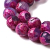 Dyed & Heated Natural Fire Crackle Agate Beads Strands G-P539-C01-04-4