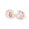 Handmade Gold & Silver Foil Glass Beads FOIL-Q003-01A-3