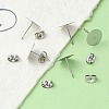 100Pcs 304 Stainless Steel Stud Earring Findings STAS-YW0001-43B-6