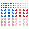 8 Sets 8 Style Alloy Enamel Pendants ENAM-CW0001-04-2
