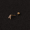 316L Surgical Stainless Steel Micro Pave Clear Cubic Zirconia Cartilage Earrings WG3A850-02-2