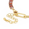Cubic Zirconia Tennis Bracelet BJEW-A132-17G-01-3