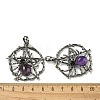 Natural Amethyst Pendants G-P547-05AS-06-3