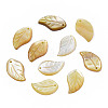 Natural Yellow Shell Pendants SSHEL-S258-100B-1