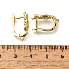 Rack Plating Brass Hoop Earring Findings EJEW-H143-06G-3