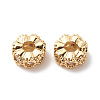 Brass Clear Cubic Zirconia Spacer Beads LS-KK-G420-22G-1