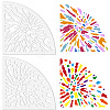 Acrylic Tie Dye Stencils Reusable Art Painting Template DIY-WH0429-005-1