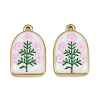 Printed 304 Stainless Steel Enamel Pendants SA-CBA1ED9-16G-01-1
