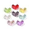 UV Plating Iridescent Transparent Acrylic Beads MACR-D032-09-1