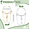 2Pcs 2 Colors Iron Upper Arm Cuff Bangles for Women AJEW-HY0002-61A-2