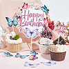 Butterfly & Word Cake Topper Sets DIY-SC0024-83-4
