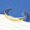 Hollow Out 304 Stainless Steel Cuff Bangles for Women BJEW-Z097-04G-3