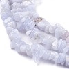 Natural Blue Lace Agate Beads Strands G-O187-02-3
