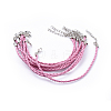 Trendy Braided Imitation Leather Bracelet Making BJEW-S076-015-2