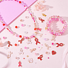 Breast Cancer Pink Awareness Themed DIY Beads & Pendants Jewelry Making Finding Kits DIY-PH0029-48A-2