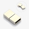 Tarnish Resistant Rectangle 304 Stainless Steel Matte Magnetic Bracelet Clasps STAS-I011-04A-2