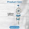 14Pcs 7 Colors Natural & Synthetic Gemstone Dream Catcher Pendants PALLOY-CJ00165-2