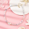 Natural Banded Agate Bead Necklaces NJEW-JN06631-1