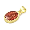 Rack Plating Brass Enamel Pendants KK-B091-15I-2