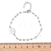 Religion 304 Stainless Steel Link Bracelets BJEW-F524-05A-P-5
