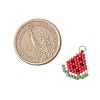 Glass Seed Beaded Watermelon Pendants PALLOY-CJ00124-2